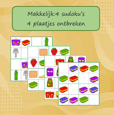 Lesmateriaal Sudoku's weer naar school van auteur Jabbedabbedoe slide 2