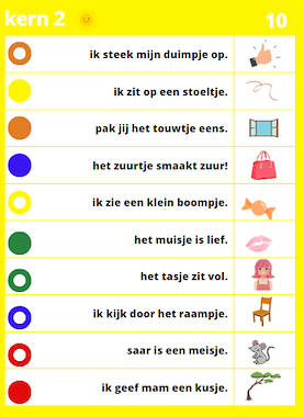 Lesmateriaal piccolo kern 2 ZON 10 kaarten van auteur Juf ilona slide 4