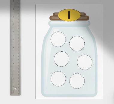 Lesmateriaal Getalbeelden koekjesspel 1-6 van auteur Talitha van Wijk