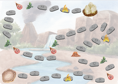 Lesmateriaal DINOSAURUSSEN ganzenbord met differentiatie van auteur juf Tinne slide 3