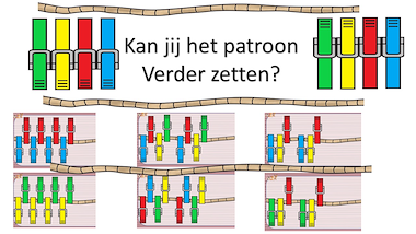 Lesmateriaal Wasknijpers op touw - fijne motoriek en patronen van auteur Little Play Friends slide 3