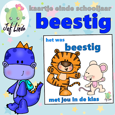 Lesmateriaal het was beestig met jou in de klas van auteur juf Linde
