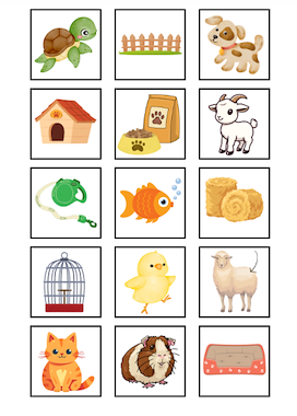 Lesmateriaal Bingo - huisdieren van auteur JufMyrthe slide 4