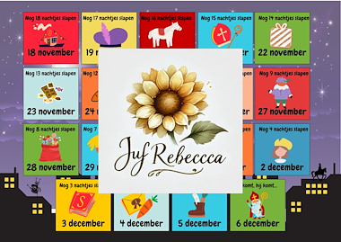 Lesmateriaal Aftelkalender Sinterklaas  van auteur Juf Rebecca