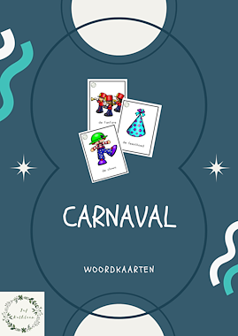 Lesmateriaal Woordkaarten Carnaval van auteur Juf Kathleen G
