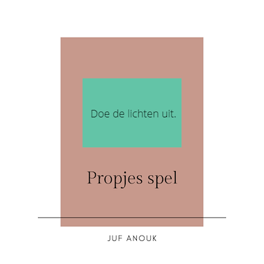 Lesmateriaal Propjes spel van auteur xjuf_anoukx slide 1
