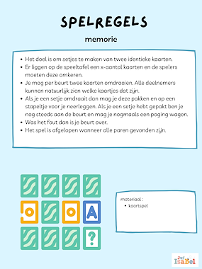 Lesmateriaal memorie thema afval  van auteur juf Isabel