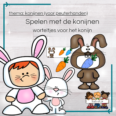 Lesmateriaal worteltjes voor het konijn van auteur katrotje
