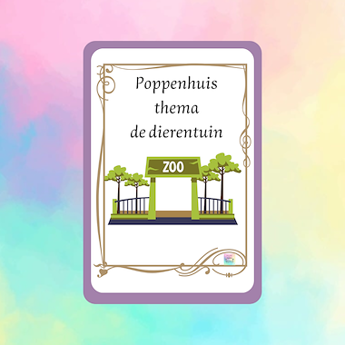 Lesmateriaal roxillien poppenhuis dierentuin  van auteur kleuterwereldjes van roxillien