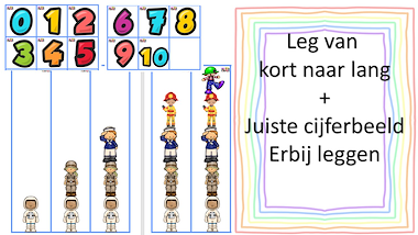 Lesmateriaal stapelspel beroepen - sorteren van kort naar lang van auteur Little Play Friends slide 2