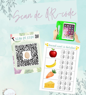 Lesmateriaal Scan de QR-code van auteur Juf Anke