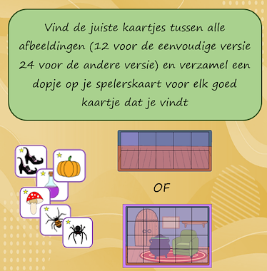 Lesmateriaal Geheugenspel De heksenkamer van auteur Jabbedabbedoe slide 3