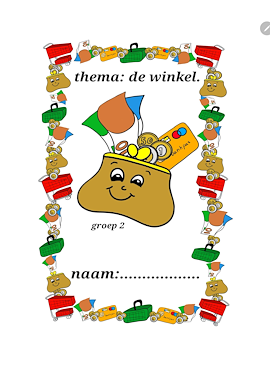Lesmateriaal Werkboekje groep 2 thema winkel van auteur Juf Monique