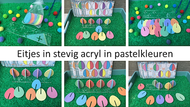 Lesmateriaal paaseitjes opdrachtkaarten van auteur Little Play Friends slide 4