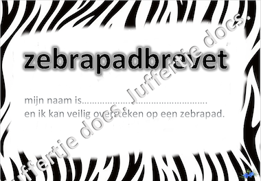 Lesmateriaal Zebrapad brevet - juffertje docs. van auteur Superleerkracht