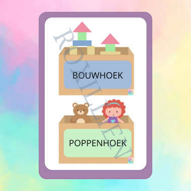 Lesmateriaal Roxillien Hoekenkaarten  van auteur kleuterwereldjes van roxillien slide 2