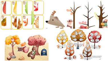 Lesmateriaal Schattige herfstbundel - 16 activiteiten van auteur Little Play Friends slide 3