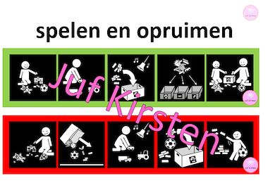 Lesmateriaal Herstelmuur 'spelen en opruimen' van auteur Juf Kirsten slide 2