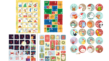 Lesmateriaal kerstmis - aftelkalenders van auteur Little Play Friends slide 3