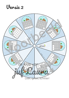 Lesmateriaal Winter - Bundel - Ikea rad - Tellen t/m 6, 10 en 20 van auteur De klas van juf Laura slide 2