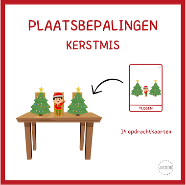 Lesmateriaal plaatsbepalingen - Kerstmis van auteur Juf Steffi
