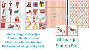 Lesmateriaal Memory - Sint en Piet van auteur Little Play Friends slide 4