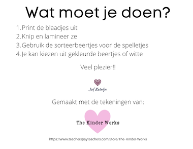 Lesmateriaal werken met sorteerbeertjes van auteur Juf Katrijn slide 2