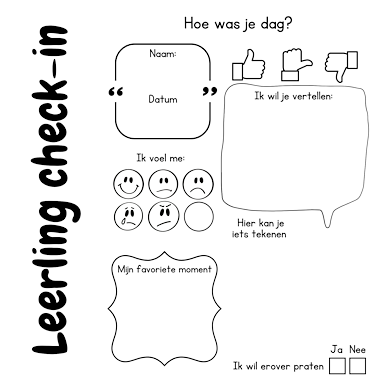Lesmateriaal Leerling check in: Hoe was je dag, week, weekend of vakantie van auteur My Teacher Shares