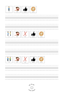 Lesmateriaal Zinnen schrijven van auteur deklasvankaat slide 3