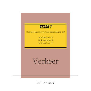 Lesmateriaal Buitenles verkeer van auteur xjuf_anoukx slide 1