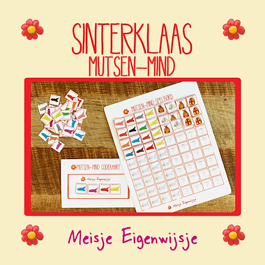 Lesmateriaal Sinterklaas - Mutsenmind van auteur Meisje Eigenwijsje