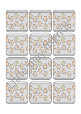 Lesmateriaal Memory kerstmis peperkoekjes van auteur Little Play Friends slide 4