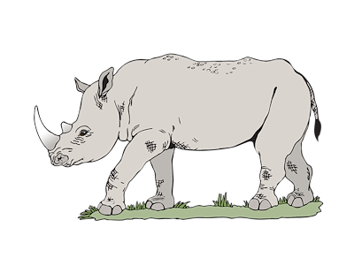 Lesmateriaal Knip en plak met Kasper: een neushoorn van auteur Gratis leuke leesboekjes slide 1