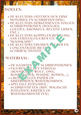 Lesmateriaal Schrijfpatronen in thema Roodkapje + lesvoorbereiding van auteur FilouFinds slide 2