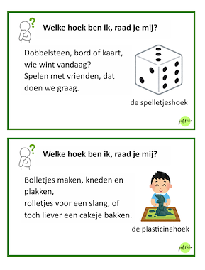 Lesmateriaal Keuzehoeken spelletjes van auteur Juf Nika slide 2