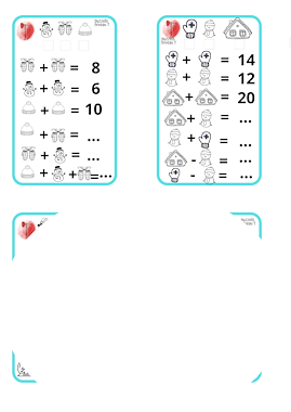 Lesmateriaal Winterse rekenpuzzels van auteur Creations by Astrid slide 2