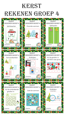 Lesmateriaal Kerst rekenen groep 4/tweede leerjaar van auteur wegvanonderwijs