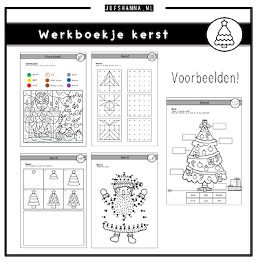 Lesmateriaal Thema kerst | Werkboekje groep 4 van auteur Juf Shanna slide 2