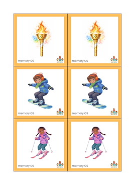 Lesmateriaal Memory Olympische Spelen van auteur de beweegjuf