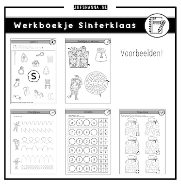 Lesmateriaal Thema Sinterklaas | Werkboekje (kleuters) van auteur Juf Shanna slide 2