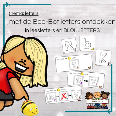 Lesmateriaal met de Bee-Bot letters ontdekken van auteur katrotje