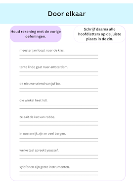 Lesmateriaal De hoofdletters van auteur Juf Chloe de mantaklas slide 4