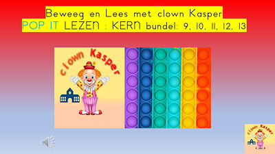 Lesmateriaal Pop it! lezen met Kasper: kern bundel 9 tot extra van auteur Gratis leuke leesboekjes slide 1