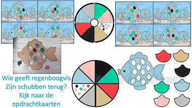Lesmateriaal Mega spelbundel - de mooiste vis van de zee - regenboogvisje van auteur Little Play Friends slide 3