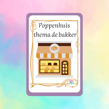 Lesmateriaal Roxillien poppenhuis de bakkerij  van auteur kleuterwereldjes van roxillien