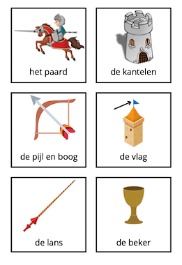 Lesmateriaal Sprekende muur: thema ridders en kastelen van auteur Juf EvVa