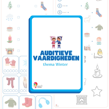 Lesmateriaal Auditieve vaardigheden - thema winter van auteur Logopedie Ideetjes