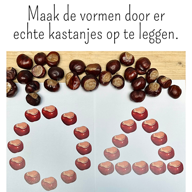 Lesmateriaal 20 kastanje patronen herfst activiteit peuters kleuters van auteur My Teacher Shares slide 2
