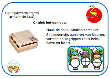 Lesmateriaal sneeuwballen vullen figurovorm van auteur Juf Pleuni slide 2