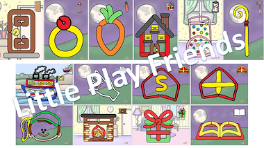 Lesmateriaal Plasticinekaarten sinterklaas van auteur Little Play Friends slide 3